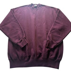 Vintage Pro-Spirit XL Tall Blank Crewneck Sweatshirt 50/50 USA Made Purple